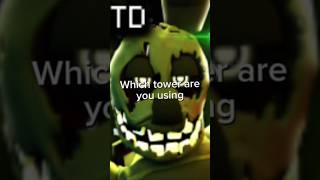 Which Tower are you using music fnaf FNAF TOWER DEFENSE [upl. by Alahsal]