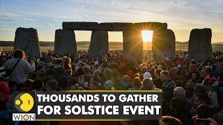 Thousands to gather to celebrate summer solstice at Britains Stonehenge  World News  WION [upl. by Gannes]