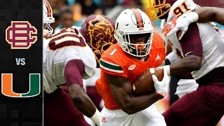 BethuneCookman vs Miami Football Highlights 2017 [upl. by Euk]