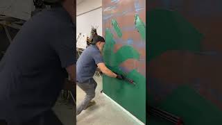 Emerald Green Wall Epoxy Application  TikTok Live 091724  Countertop Epoxy [upl. by Aleksandr]