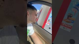 Voice trolling at the drive thru never fails 😂 drivethru comedy [upl. by Ayaladnot]