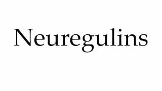 How to Pronounce Neuregulins [upl. by Einnad]