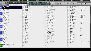 BACKING TRACK  ii V iii vi ii V I IN 12 KEYS FOLLOWING CYCLE OF FIFTHS 96 BPM SWING [upl. by Dabney513]