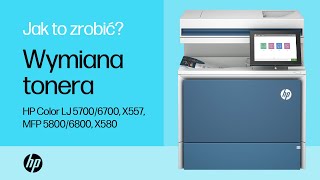 Wymiana kaset z tonerem  HP Color LaserJet 57006700 X557 MFP 58006800 X580  HP Support [upl. by Pirnot]