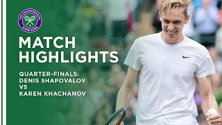 Denis Shapovalov vs Karen Khachanov  QuarterFinal Highlights  Wimbledon 2021 [upl. by Collins380]