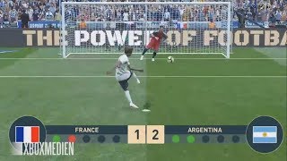 PES 2019 NEW Penalty Shootout System Gameplay France vs Argentina Xbox One PS4 PC [upl. by Odlawso]