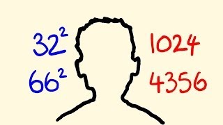 How to square any numbers in your head  fast mental math trick [upl. by Inaboy958]