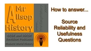 GCSE History source paper tips  reliability usefulness and value revision [upl. by Philippe]