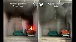 Testing Automist vs fire sprinklers in Taiwan [upl. by Meeharbi564]