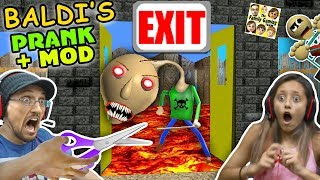 BALDIS BASICS NO EXIT ESCAPE  PRANK amp MOD FGTEEV RAGE Teacher Ending Education amp Learning 2 [upl. by Riocard]