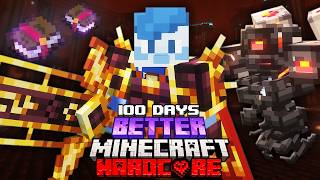 I Survived 100 Days in Overpowered Better Minecraft Hardcore [upl. by Coates314]