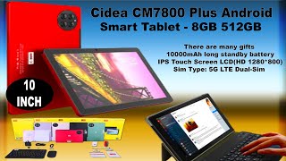 Cidea CM7800 Plus Android Smart Tablet  8GB 512GB [upl. by Azile]