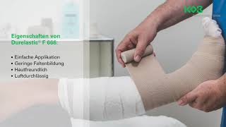 Durelastic® F 666  Dauerhaft elastische Langzugbinde für starke Kompression [upl. by Ap]