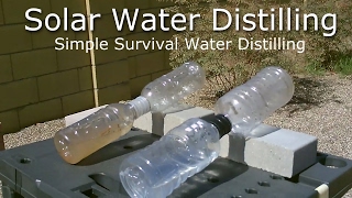 DIY Solar Water Distiller  Simple Solar Water Distilling  Easy DIY for survivalSHTF [upl. by Ialocin]