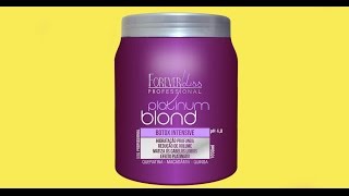 Botox Matizador Platinum Blond Forever Liss  Para Loiras [upl. by Adnik]