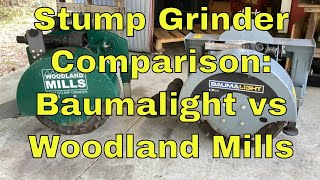 Stump Grinder Comparison Baumalight vs Woodland Mills Part 1 [upl. by Anavlis]