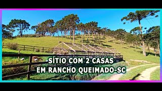 Sítio com 45 hectares 2 Casas de Alvenaria Próximo ao centro da Cidade  Rancho Queimado R19 mi [upl. by Bostow622]