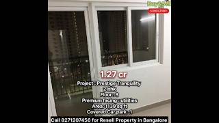 2 bhk Ready to Move in Prestige Tranquility in Budigere Near old Madras Road call 8271207456 details [upl. by Nazus]