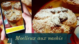 Recette au thermomix des moelleux aux nashis et pépites de chocolat [upl. by Alleris517]