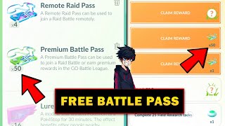 How To Get Free Battle Pass in Pokemon Go  Pokemon Go New Trick to get Free Premium Battle Pass [upl. by Zwiebel509]