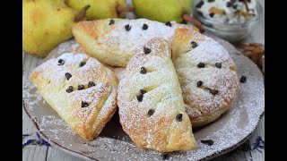 Sfogliatine alle pere ricotta e cioccolato sono golosissime e si preparano in un attimo [upl. by Naiditch]