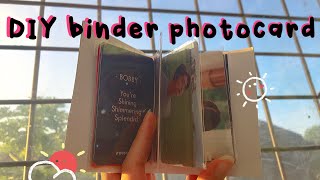 DIY BINDER PHOTOCARD KPOP BAHASA [upl. by Seugirdor]