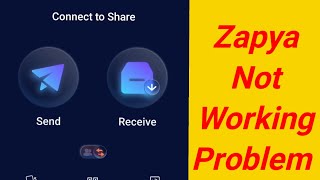 Zapya App Send amp Receive Not Working amp Connecting Problem Solve [upl. by Reggy536]