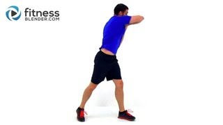 Cardio Kickboxing Workout with Ab Exercises  37 Minute Fat Melting Routine with Fitness Blender [upl. by Adnuhsat]