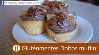 Gluténmentes Dobos muffin l Gluténmentes élet [upl. by Hall]