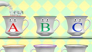 Alphabet Teapot amp Teacups  Learn ABCs [upl. by Alaet]