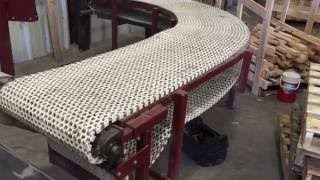 Challenger Habasit curved conveyor [upl. by Denoting]