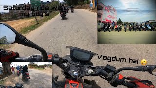 Group Ride Adventures Saturday dakshinkali temple vlog [upl. by Etteragram]