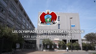 Les Olympiades de Sciences de lIngénieur  Lycée Guillaume APOLLINAIRE de NICE  Élève [upl. by Acilejna]