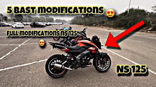 Ns 125 modifications you can do in your ns 125160 and 200  for best modification😘 [upl. by Anderer193]