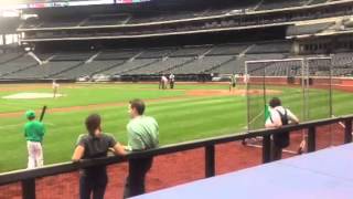 Sophie Dubreuil Hits at Citi Field [upl. by Leugim670]