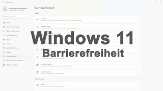 Barrierefreiheit Windows 11 Bildschirmtastatur  Anleitung [upl. by Yesdnil]