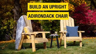 DIY Upright Adirondack Chair Plan  YellaWood [upl. by Jareb]