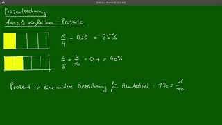 Prozente Anteile Vergleichen Klasse 7 [upl. by Pris]