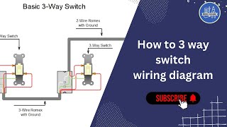 How To 3 Way Switch Wiring Diagram [upl. by Nikaniki]