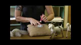 Needle Felting Tutorial  Sarafina Fiber Art Goat Series 6 Pelt [upl. by Malcom]