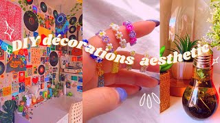 DIY DÉCORATIONS AESTHETIC pour chambre 2021 [upl. by Adner563]