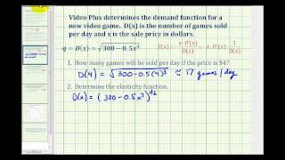 New Version Available Elasticity of Demand Application Problem [upl. by Francyne]