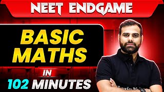 BASIC MATHS in 102 Minutes  NEET 2024 [upl. by Barbi]