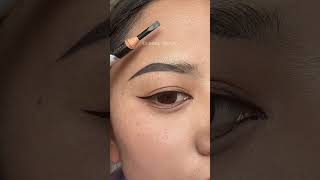 Simple And Easy Way To Draw Perfectly Eyebrow Shape With Pencil forbeginners [upl. by Hildagarde]