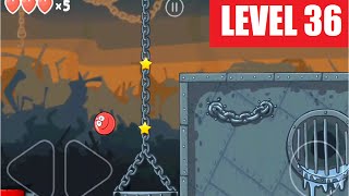 Red Ball 4 level 36 Walkthrough  Playthrough video [upl. by Nyrroc]