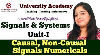 SS18 Causal and Non causal signal with Numerical  Causal NonCausal Signals [upl. by Leifeste]