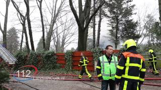 Uitslaande brand verwoest woning Erfsebosweg in Heijen [upl. by Assisi]