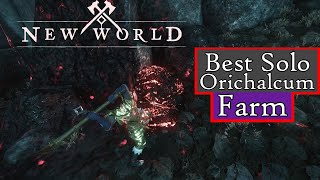 Best Solo Orichalcum Farming Spot in New World [upl. by Rannug]