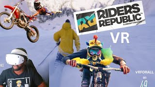 Rider Republic VR WITH VRFORALL Almost Throw Up [upl. by Octavie]