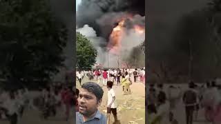 Factory Blast Ohh my god collector ranqueada fireplace raipurnews fireworks pyroceram power [upl. by Drugi]